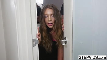 Stepbro drills stepsisters tight pussy