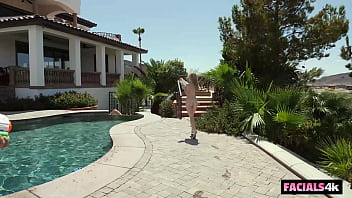 Charma kelly lent her face for two fat cocks to paint