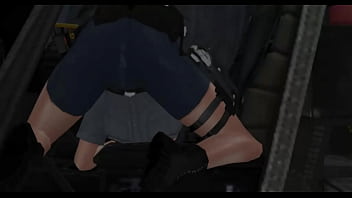 Resident evil sluts get nailed by big momma lady d