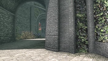 Girl fucks with a bum