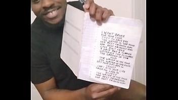 A sketch slideshow that describes lyrics to music more hip hop pop sounding