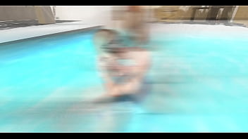 Mermaid bikini at the pool