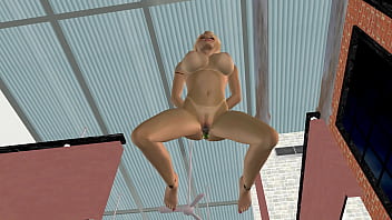 3d animation porn video of a beautiful big breasted girl masturbating with toy