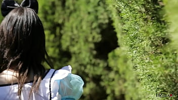 A liz in wonderland 1 liz meets blondie the rabbit