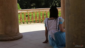 A liz in wonderland 1 liz meets blondie the rabbit