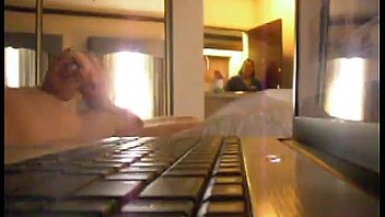 Maid watches him cum