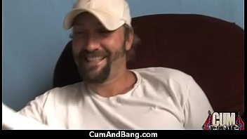 Interracial slut hardcore group facial 26