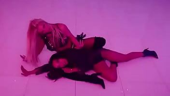 Blonde milf getting naughty with black teen