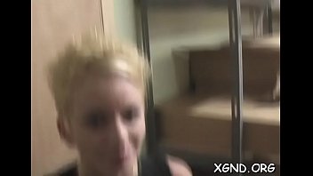 Dazzling blonde christen enjoys sex