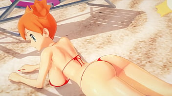 Misty tp on the beach pokemon