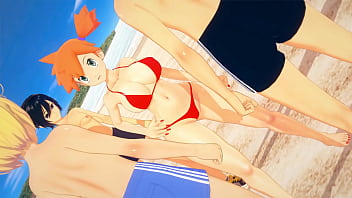 Misty tp on the beach pokemon