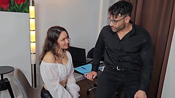 Dap goes wet kristina grace slutty employee gets dap and pissed in mouth from boss & frustrated collegue