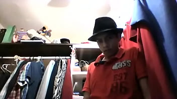 Brunnette hot guy striptease