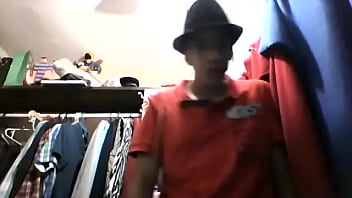 Brunnette hot guy striptease