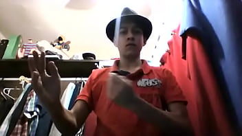 Brunnette hot guy striptease