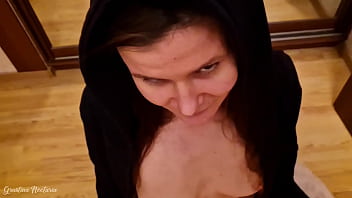 Hot stranger in a hood gave me a blowjob