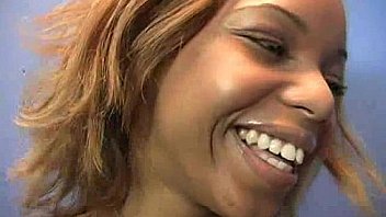 Horny ebony suck the juice from big white gloryhole 24