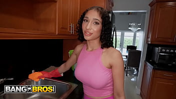 Bangbros lina love shows off her curves and gets bent over for a deep creampie by ace bigs