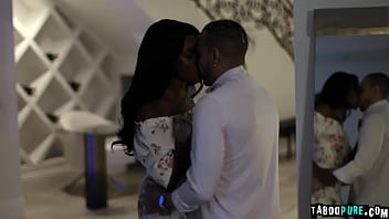 Interracial lovers nicole kitt and donny sins fucked at the sofa