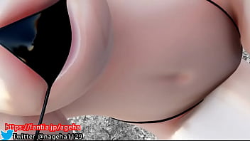 3d hentai busty girl sexy bikini body