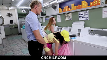 Laundry day between the owner and her two favorite clients cncmilf