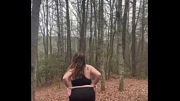 Curvy mountain milf surrounded by hard wood but not the kind i want in me right now #publicflash