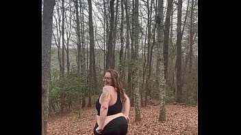 Curvy mountain milf surrounded by hard wood but not the kind i want in me right now #publicflash