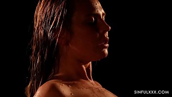 Intense orgasm after shallow pool lesbian sex