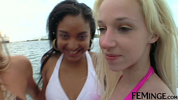 Feminge 4k college graduate lesbian sex party