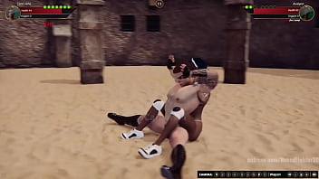 Jerle vs avalynn nf3d mixed kinky combat