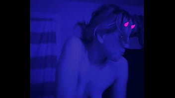 Danni b sucking a golf ball through a water hose