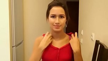 Teen gets naked on cam