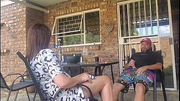 Mutual masturbation with my neighors wife end in a creampie outdoors Mutual masturbation with my neighors wife end in a creampie outdoors