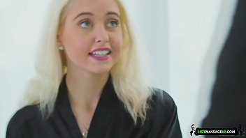 Blonde cutie make me a massage