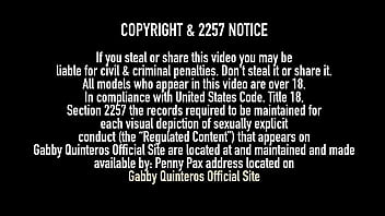 Teasing mexican brunette gabby quinteros shows off her goodies