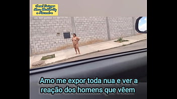 Exibicionismo hard eu esposa bem cadelinha andando toda nua pelas ruas pra me expor