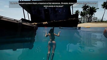 Rhythmic sex between lara and a huge statue that has awakened 3d game