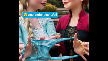 They're tugging at threads of temptation where ice meets fire in a playful kingdom drama here—just sibling spells for stolen glances and whispered wants