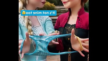 They're tugging at threads of temptation where ice meets fire in a playful kingdom drama here—just sibling spells for stolen glances and whispered wants