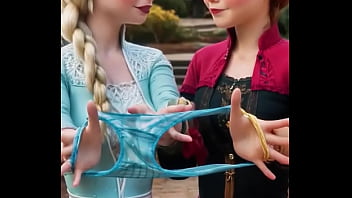 They're tugging at threads of temptation where ice meets fire in a playful kingdom drama here—just sibling spells for stolen glances and whispered wants