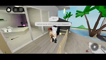 Meu femboy me convidou para fuder ele no quarto após a festa roblox