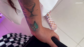 I fuck my bratty stepsister's hairy pussy and she gives me a penectomy