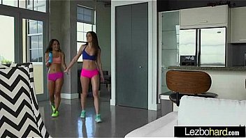 Teen lesbians stacey levine & amara romani in hot sex tape licking and kissing movie 28