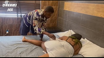 Cleaner fucks oga"s wife on their matrimonial bed