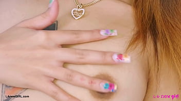 Runway ready brunette naked close up