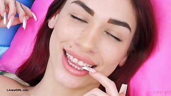 Radiant model naked close up