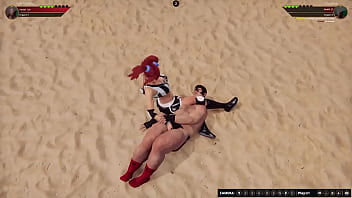 Polly vs grizzlybear nf3d mixed mma battle femdom combat