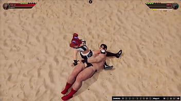 Polly vs grizzlybear nf3d mixed mma battle femdom combat