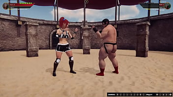 Polly vs grizzlybear nf3d mixed mma battle femdom combat
