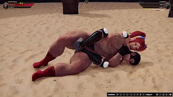 Polly vs grizzlybear nf3d mixed mma battle femdom combat